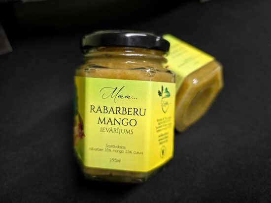 Rabarberu/ mango ievārījums